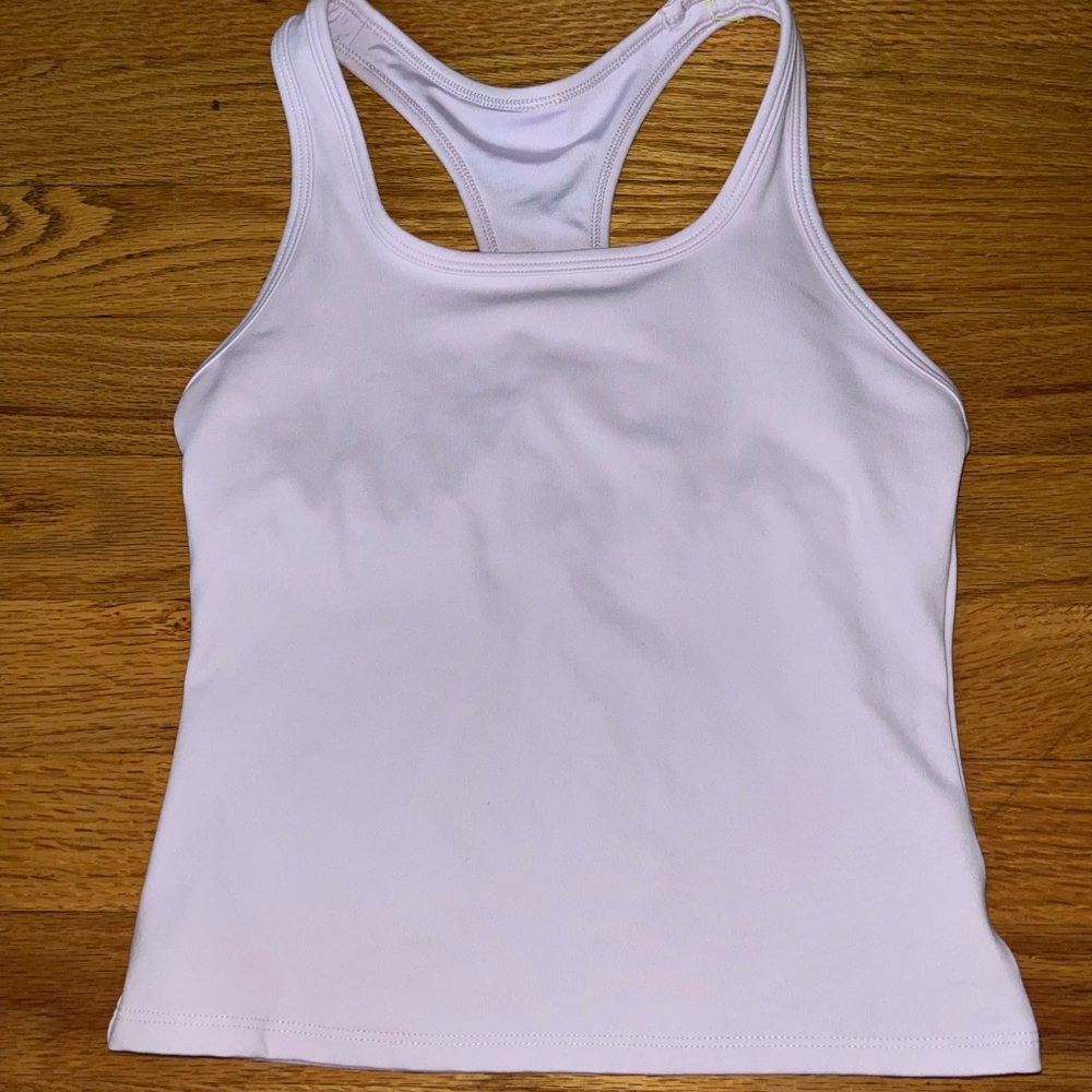 White Racerback Tank Top